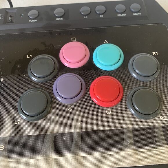 PlayStation 3 Ps3 Hori FIGHTING STICK 3‎ FS3 USB Wired Arcade Joystick - Picture 7 of 14